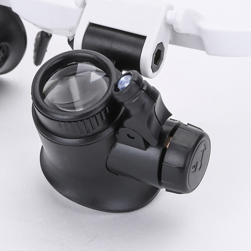 Loupe Professionnelle pour Bijoutiers – Loupe LED avec Lentilles 8x, 15x, 23x