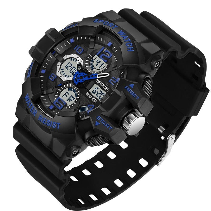 Équipement d'Aventure | Montre Digitale Militaire avec Design Étanche | Montre Durable pour Les Passionnés de Plein Air