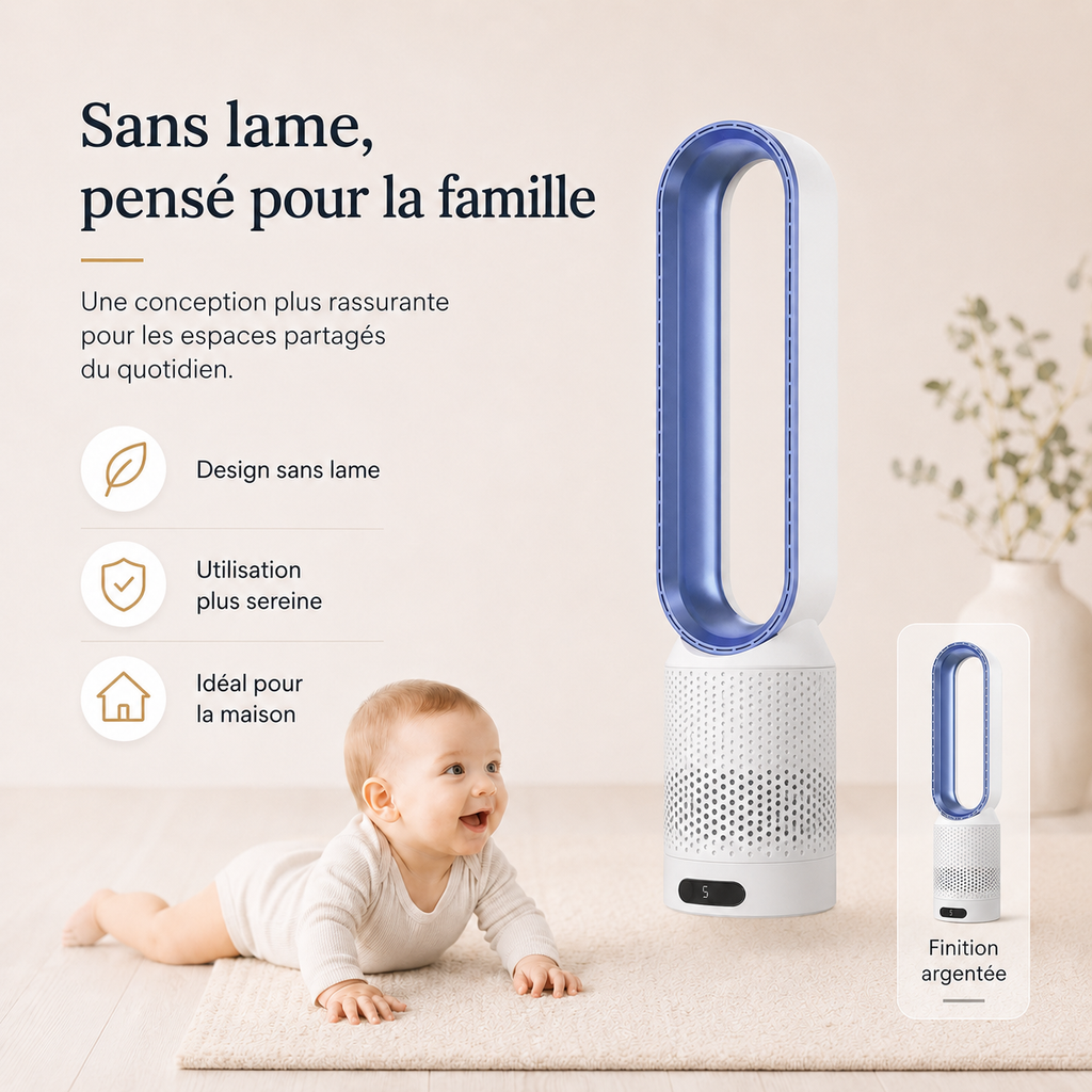 AirPure Pro – Refroidisseur d'air 3-en-1 avec purification UV & Ioniseur | Ventilateur portable 6L
