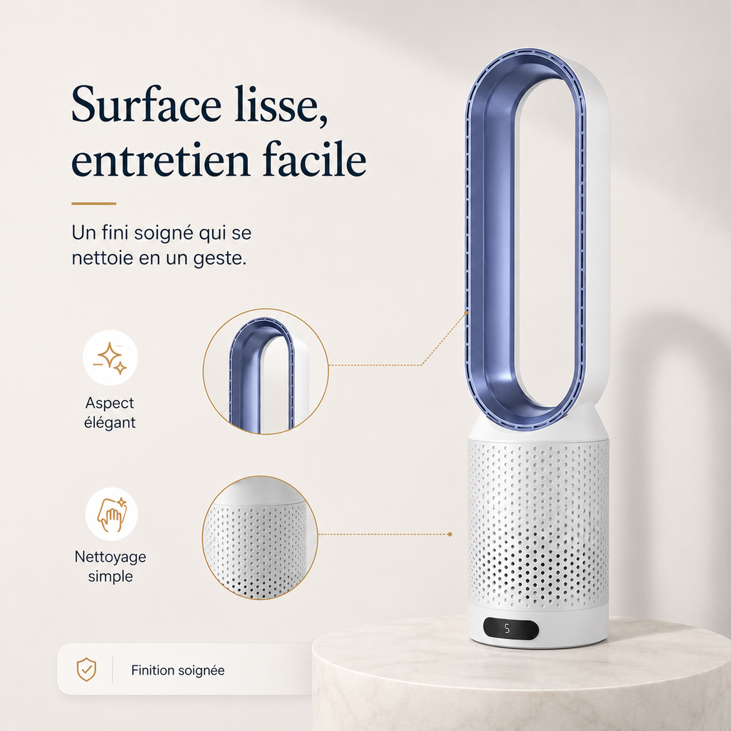 AirPure Pro – Refroidisseur d'air 3-en-1 avec purification UV & Ioniseur | Ventilateur portable 6L