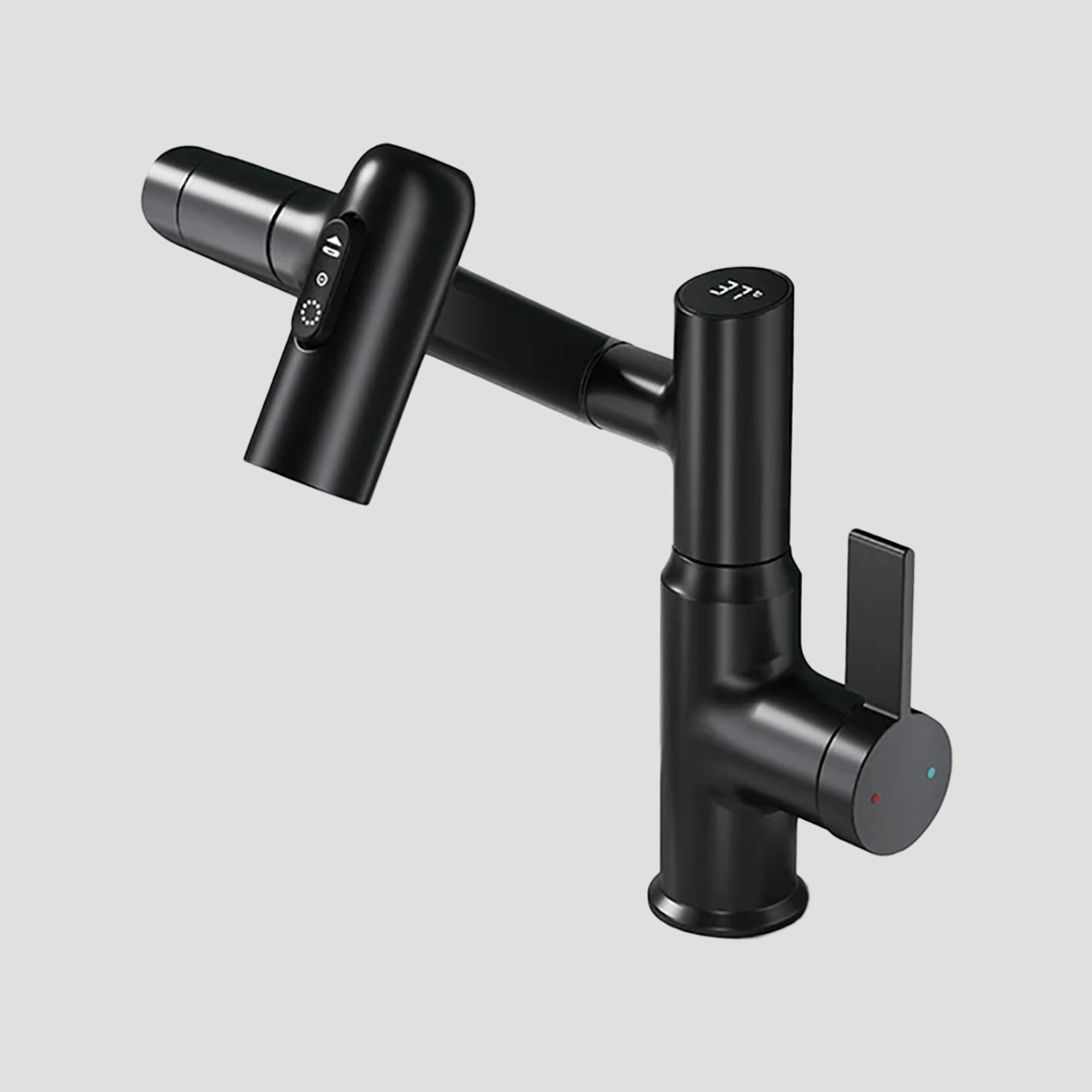 LUSTRAFLOW – Robinet Intelligent 360° avec Affichage de Température à Diode Électroluminescente