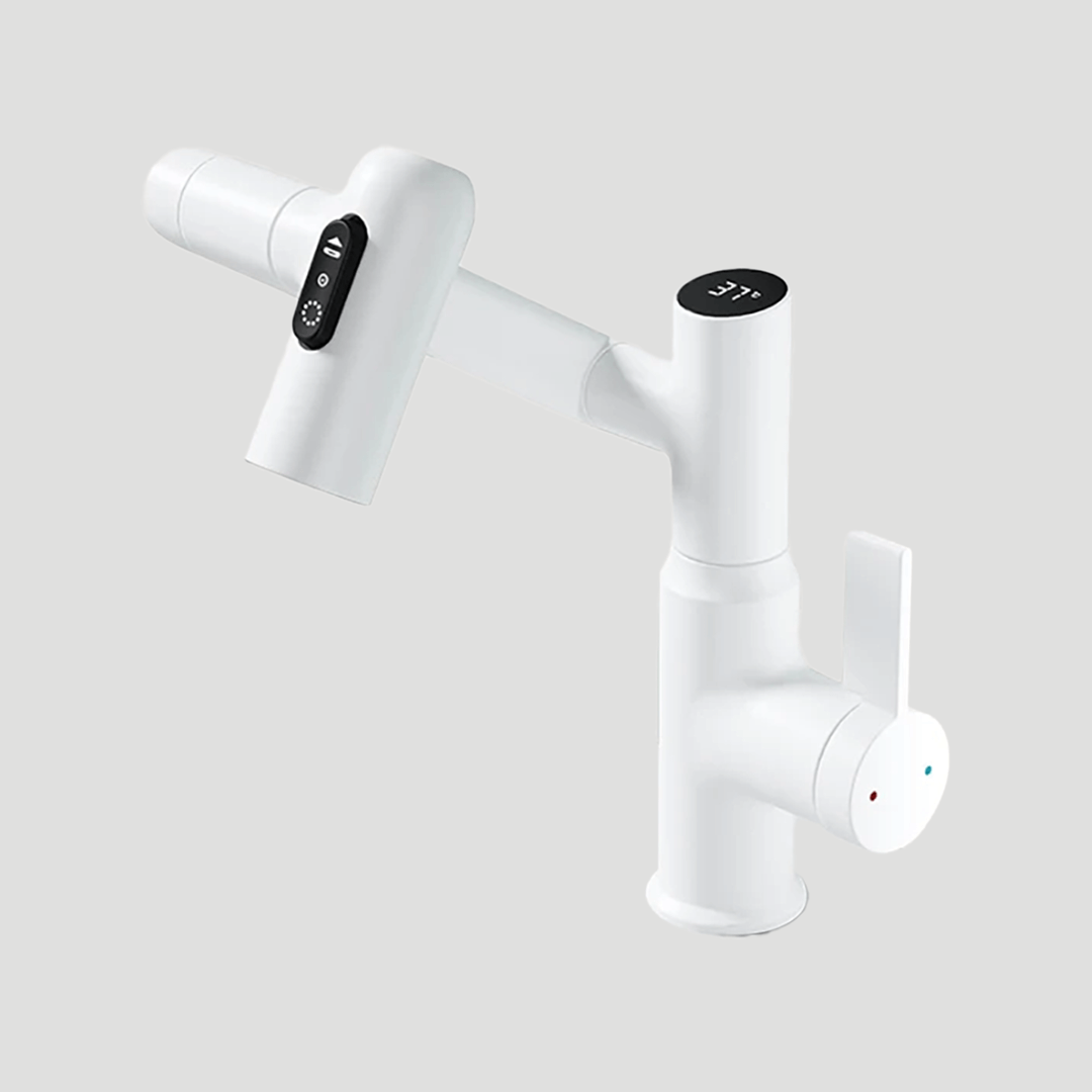 LUSTRAFLOW – Robinet Intelligent 360° avec Affichage de Température à Diode Électroluminescente