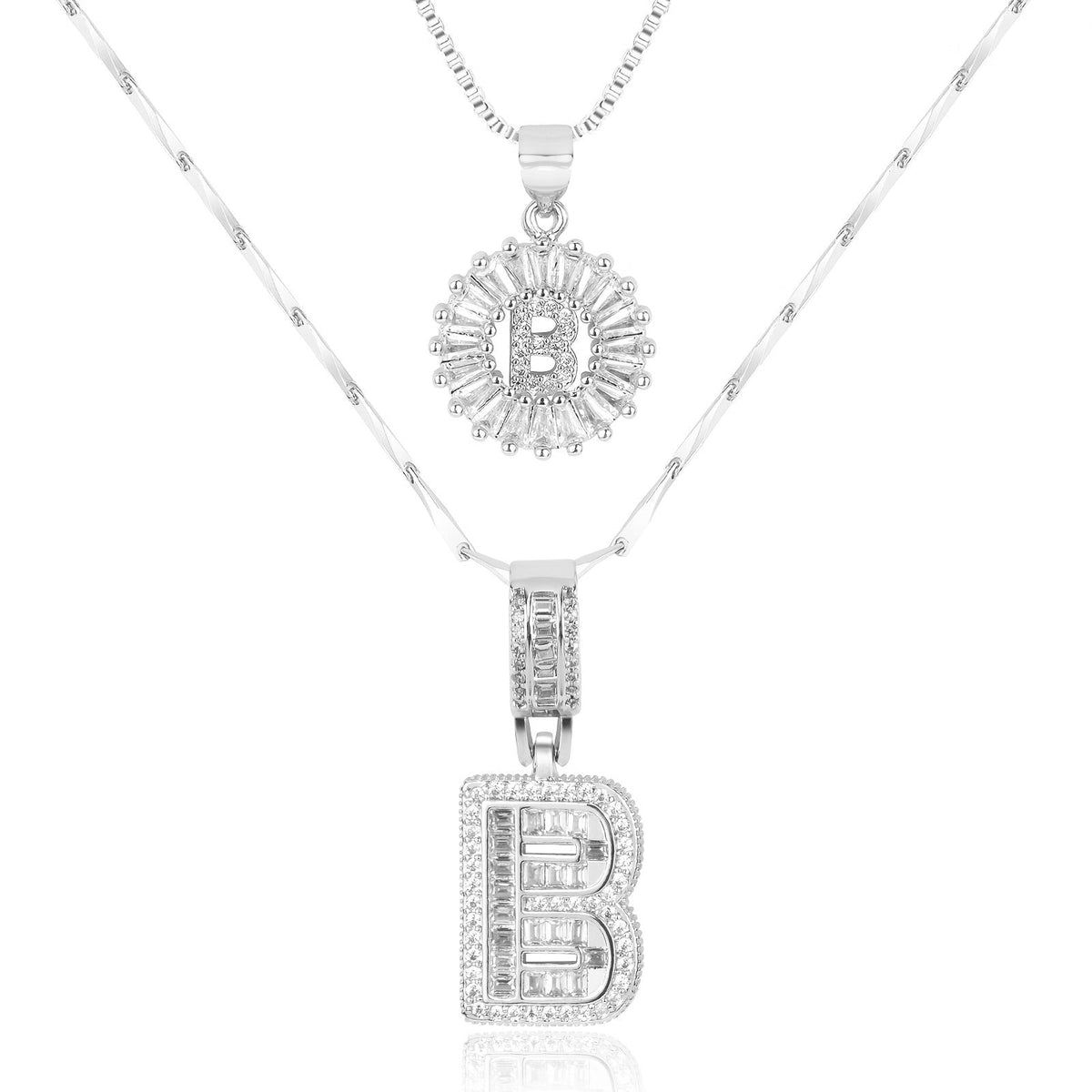 Collier GemLetter - Pendentif Initial avec Finition Luxe