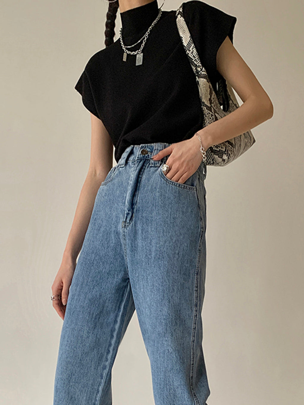 Gilet Pull en Tricot Uni