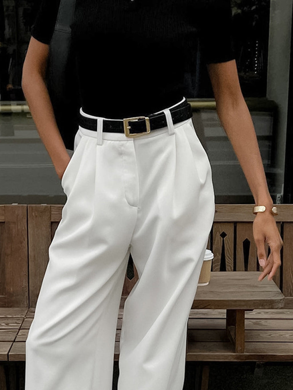 Pantalons larges sans ceinture
