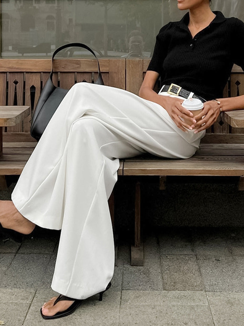 Pantalons larges sans ceinture