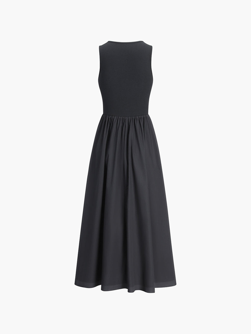 Robe Longue à Col Rond de Loisirs