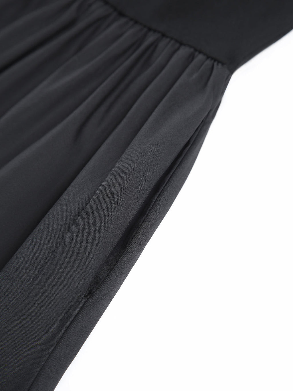 Robe Longue à Col Rond de Loisirs
