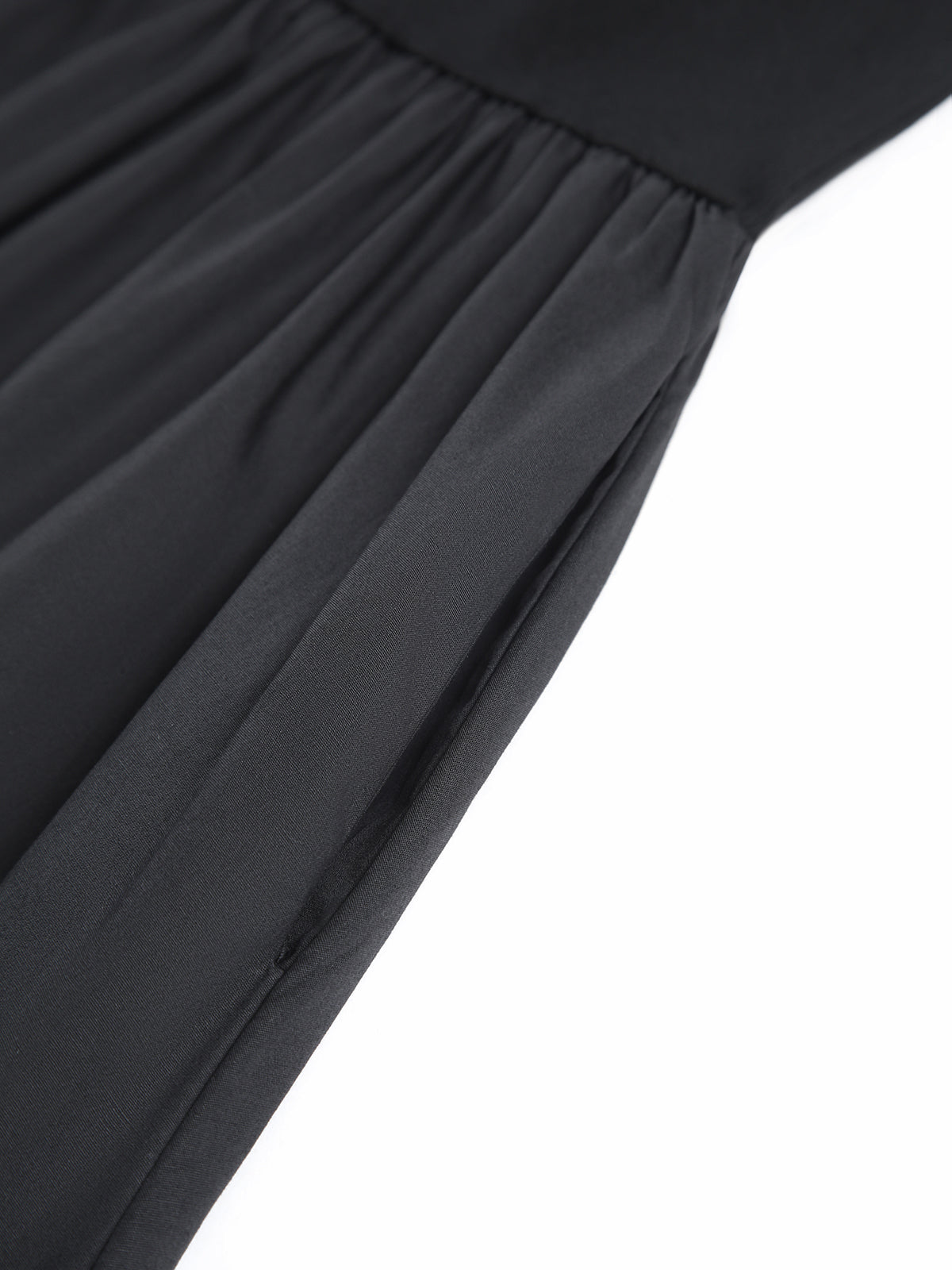 Robe Longue à Col Rond de Loisirs