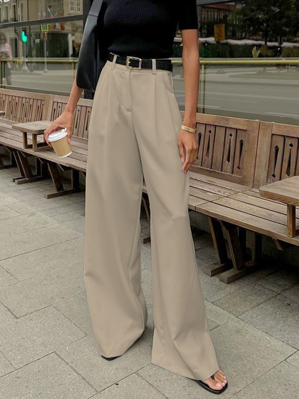 Pantalons larges sans ceinture