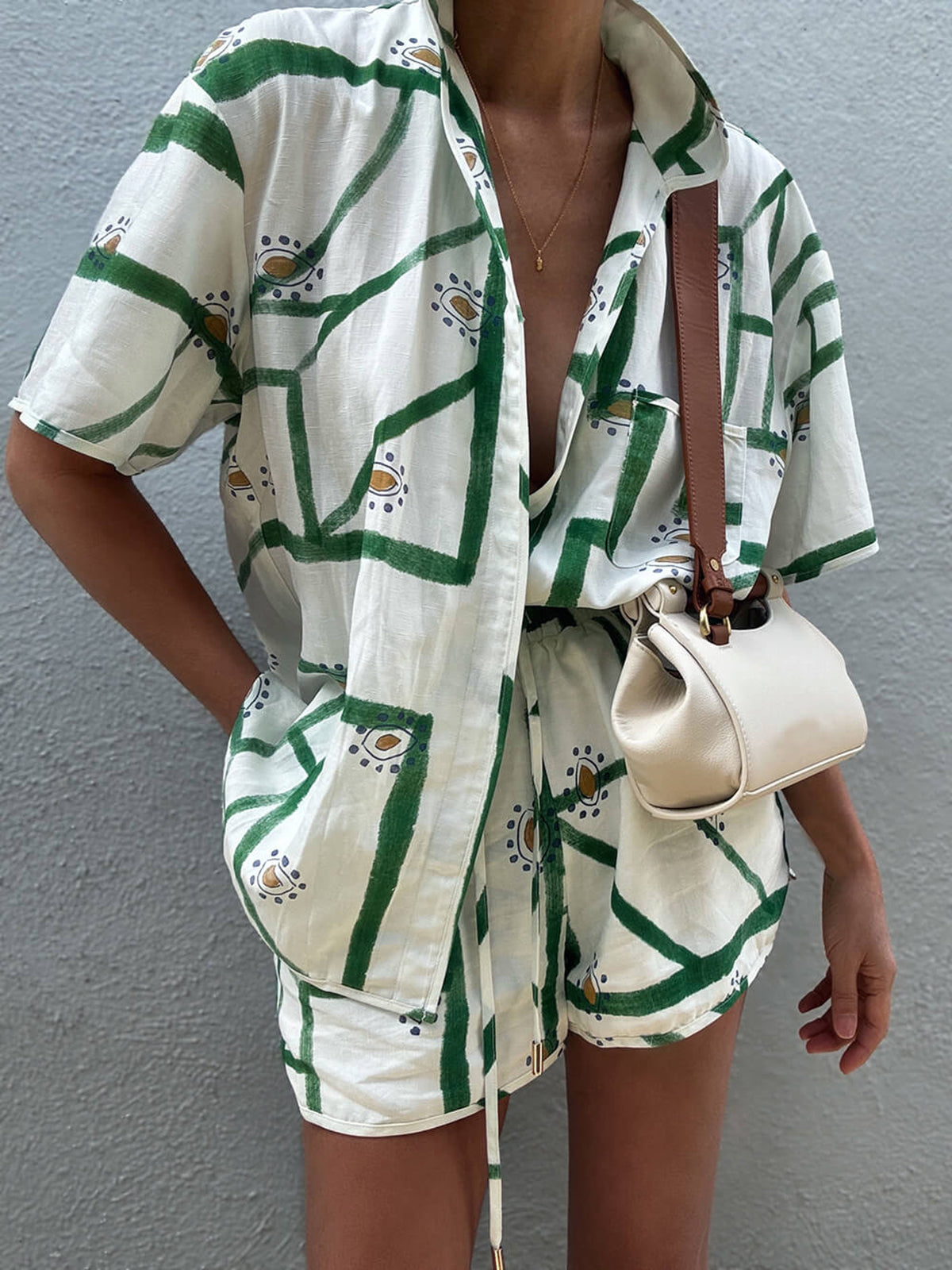 Ensemble de Shorts à Cordon