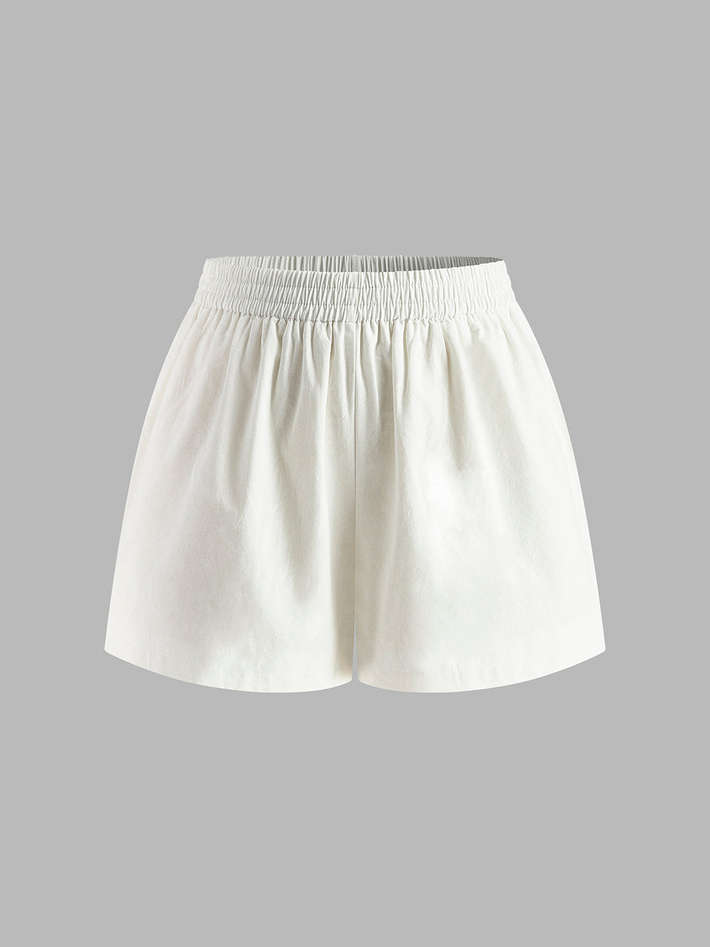 Haut dos nu en coton et lin avec ensemble de shorts