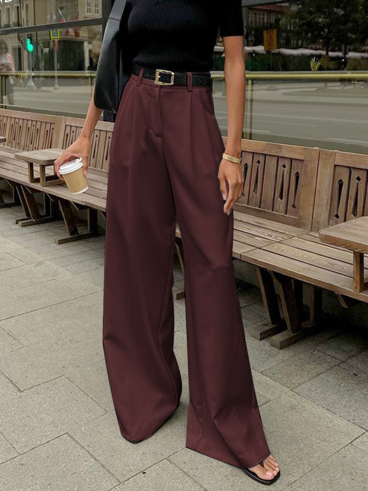 Pantalons larges sans ceinture