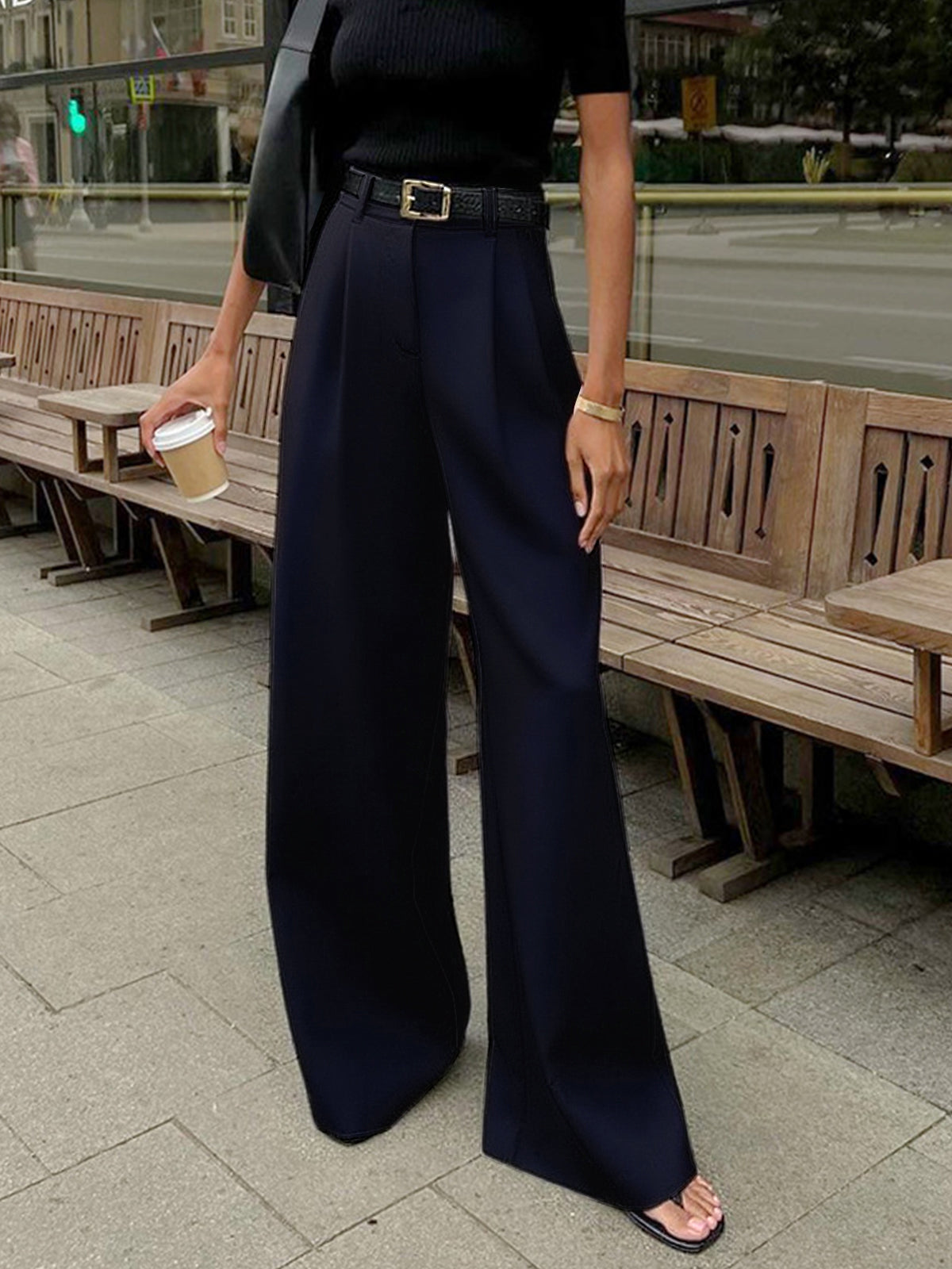 Pantalons larges sans ceinture