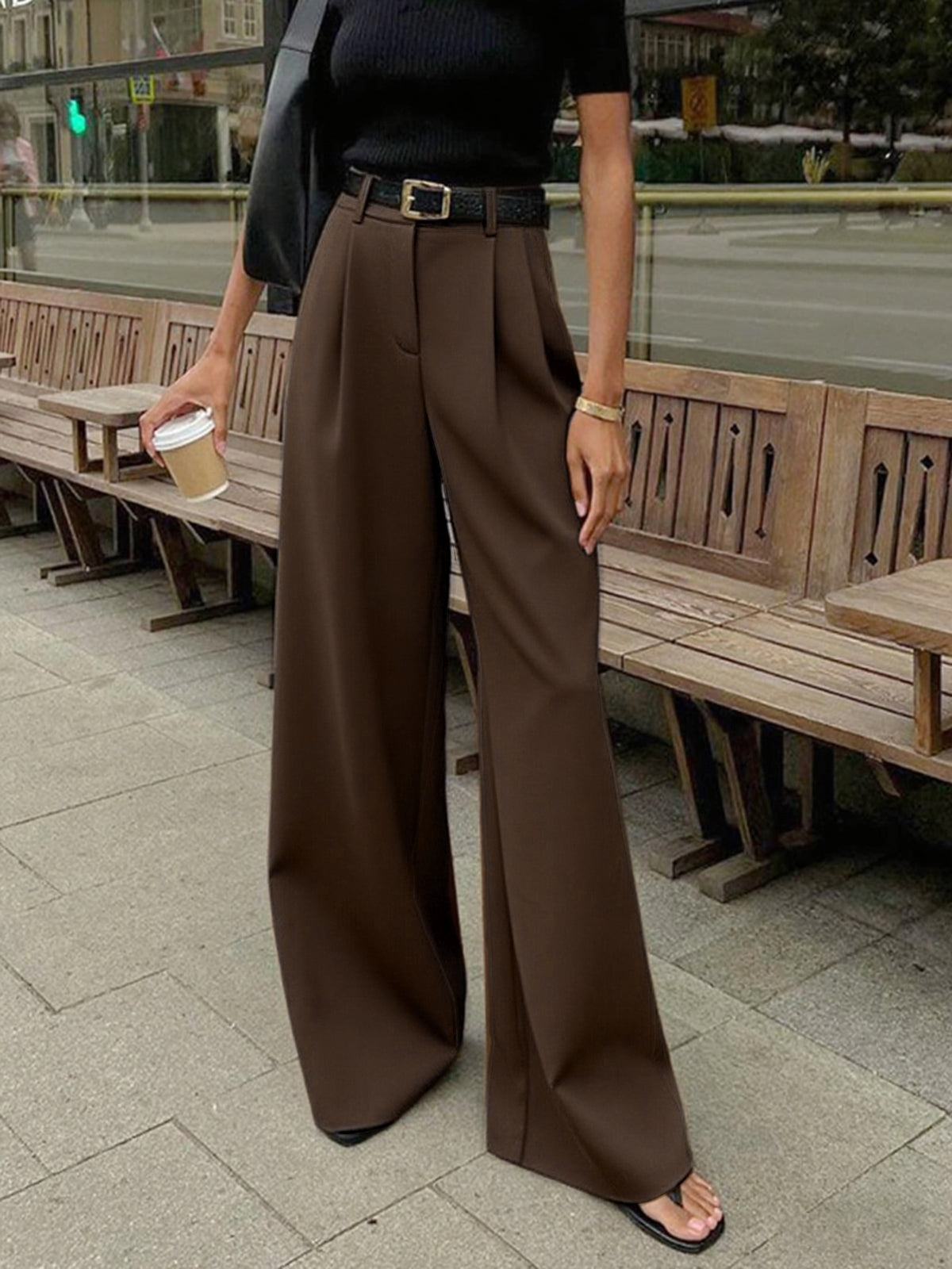 Pantalons larges sans ceinture