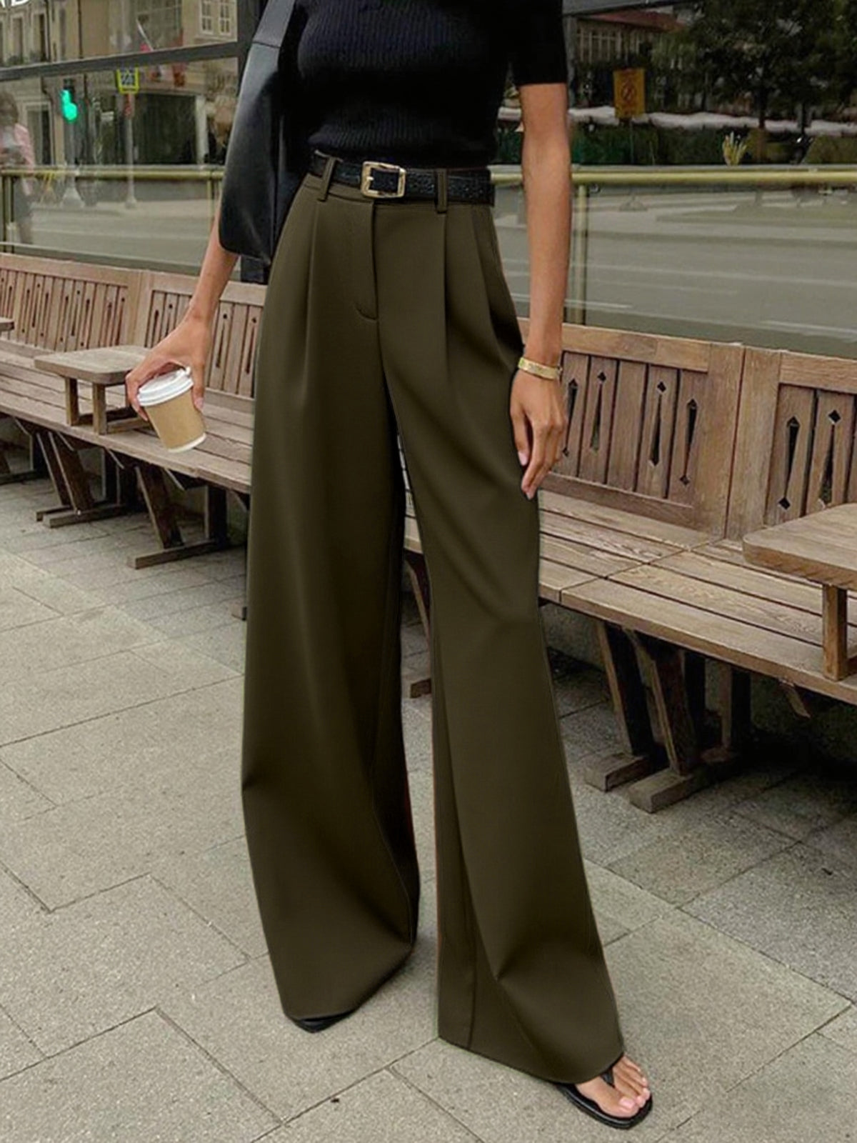 Pantalons larges sans ceinture