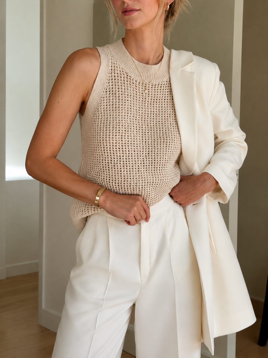 Débardeur en Tricot Uni