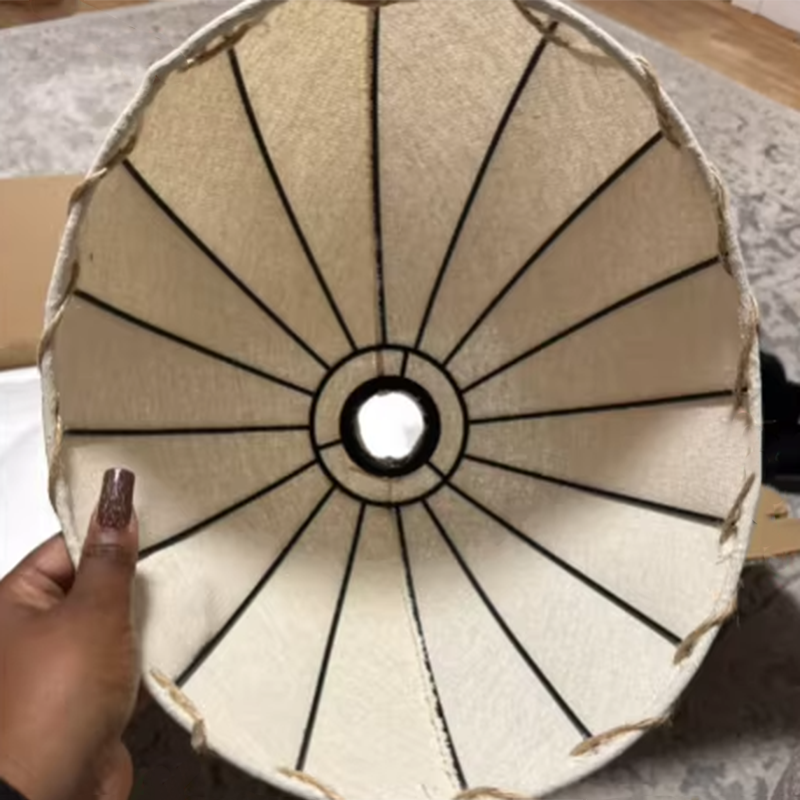 Lampe Boog Vintage avec Abat-jour en Tissu – Lampe de Sol Classique