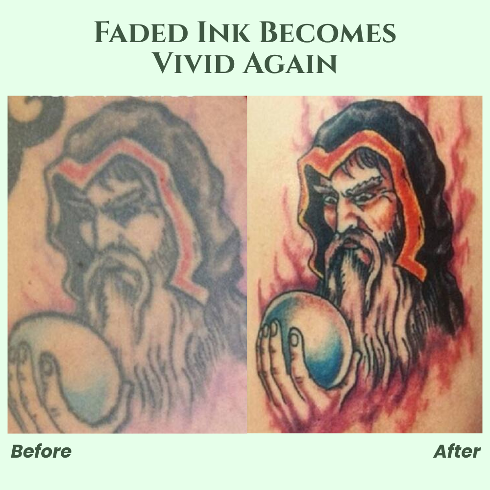 InkGlow™ – Éclaircissez, Soignez et Fixez la Couleur de Votre Tatouage