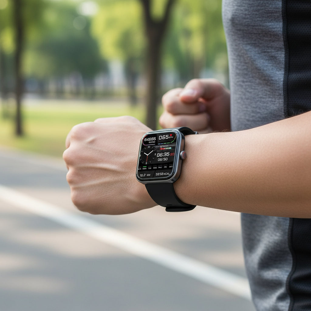Moniteur de Glucose Non-Invasif Montre Intelligente pour iOS & Android