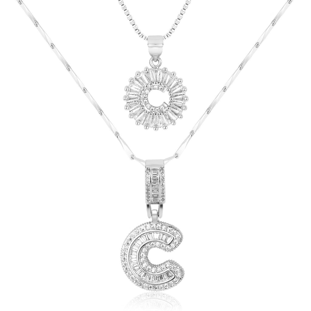 Collier GemLetter - Pendentif Initial avec Finition Luxe