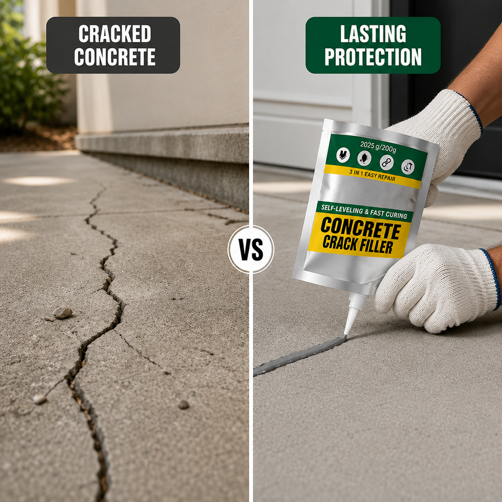 Crackora™ — Verrouillez la résistance du béton à vie et éliminez les fissures pour de bon