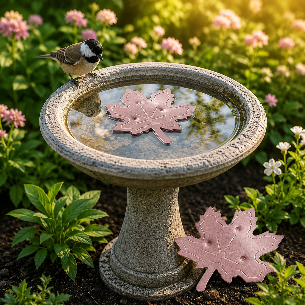 AquaLeaf™ — Gardez votre bain d'oiseaux étincelant et irrésistiblement propre sans lever le petit doigt