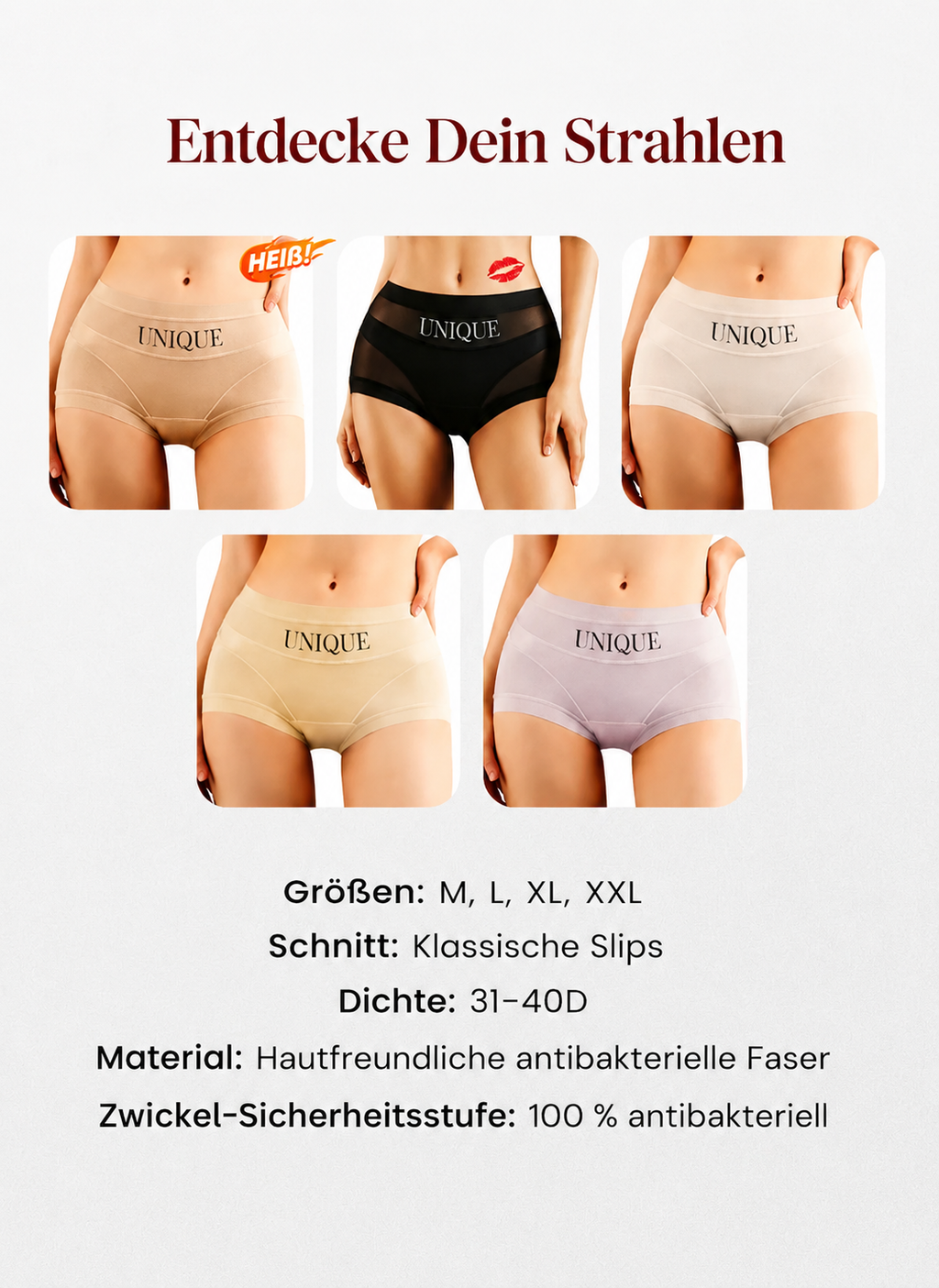 UNIQUE | Culottes respirantes pour femmes