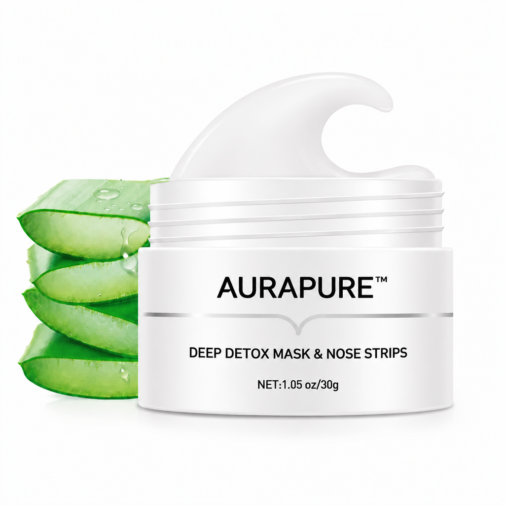 Masque Détox Profond AuraPure™ & Bandes Nasales — Déverrouillez une Peau Radieuse et Douce comme de la Soie que Vous ne Pouvez Pas Résister à Toucher