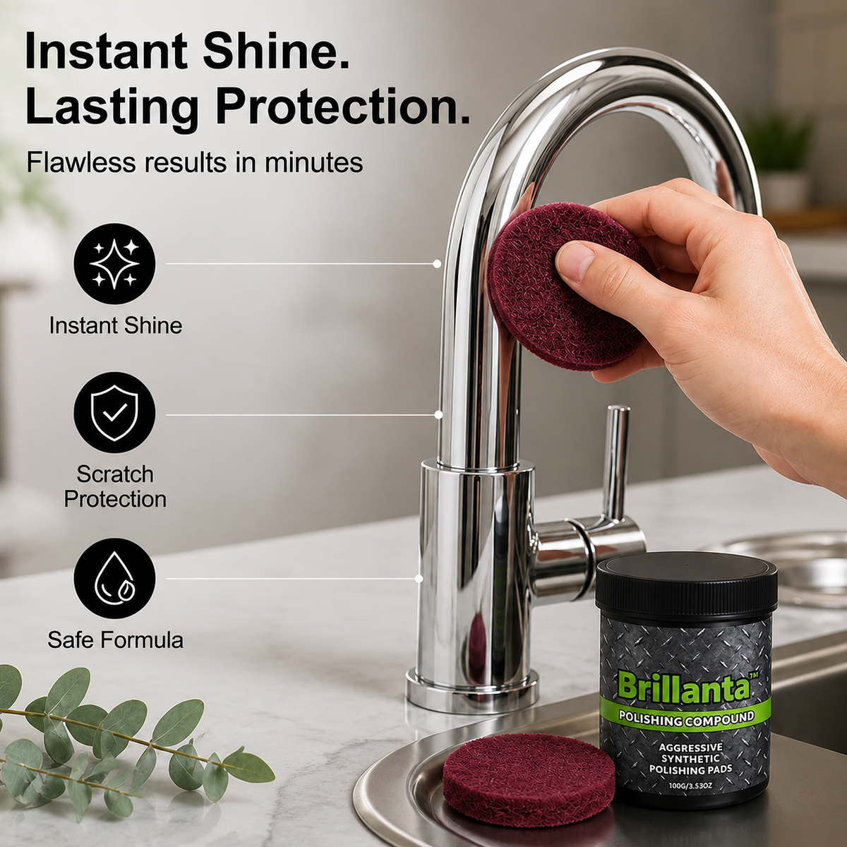 Brillanta™ — Révélez Instantanément un Éclat Parfait et Éblouissant qui Dure