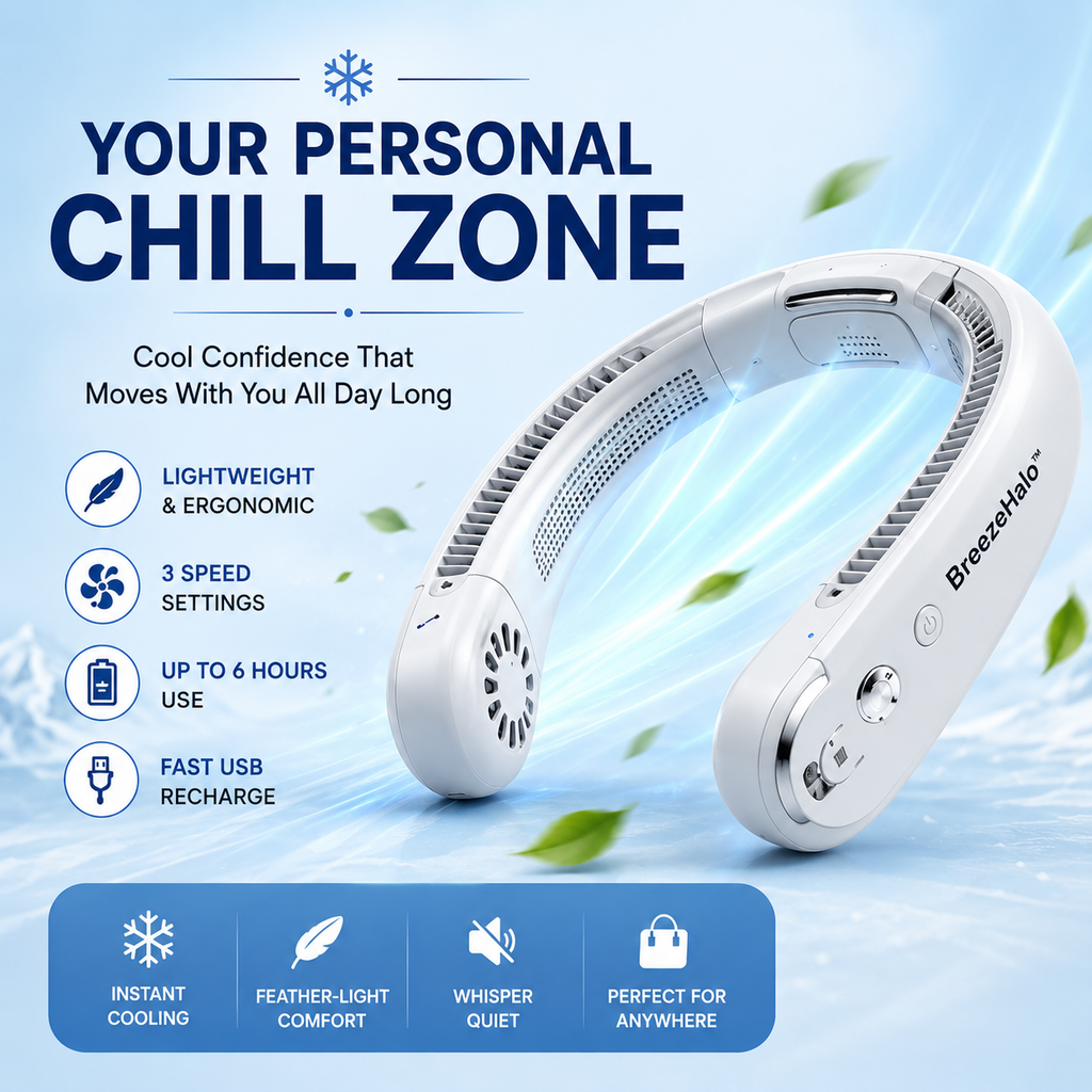 BreezeHalo™ — Confiance Fraîche qui Bouge avec Vous Toute la Journée