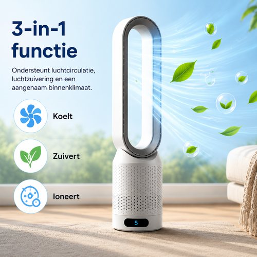 AirPure - Refroidisseur d'air 3-en-1 - Purifie et ionise