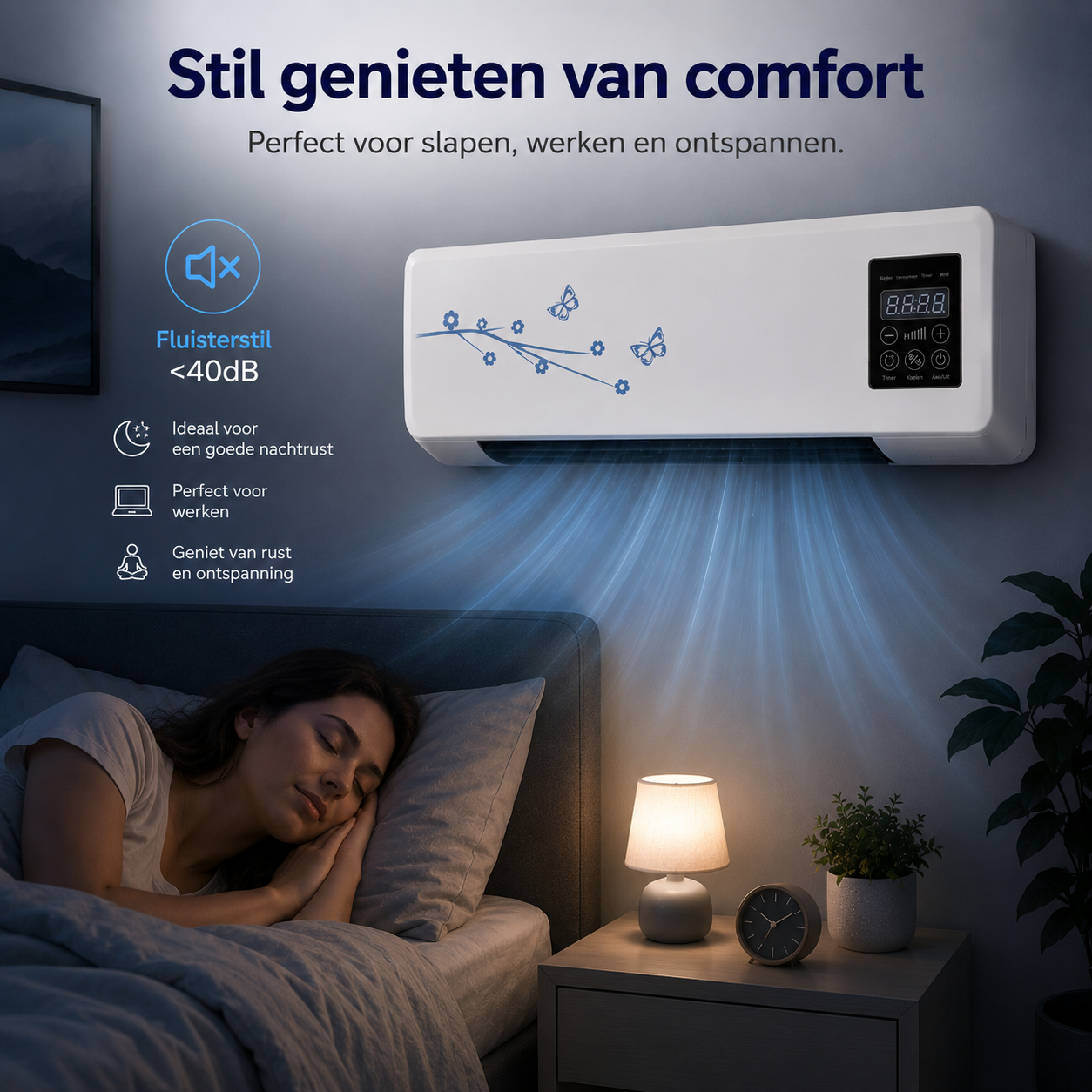 CoolBreeze Mini Circulateur d'Air | Circulation d'air efficace pour un confort ultime