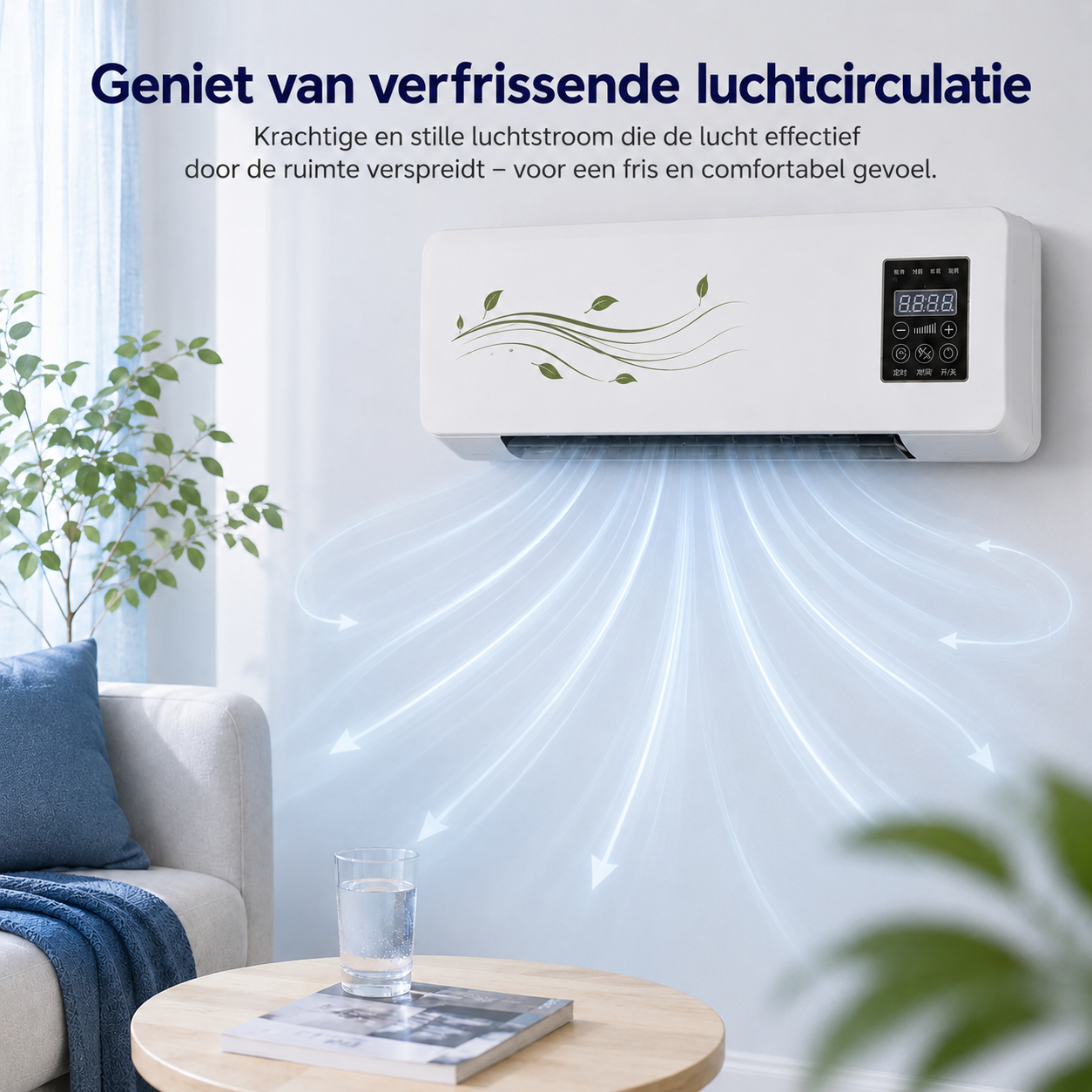CoolBreeze Mini Circulateur d'Air | Circulation d'air efficace pour un confort ultime