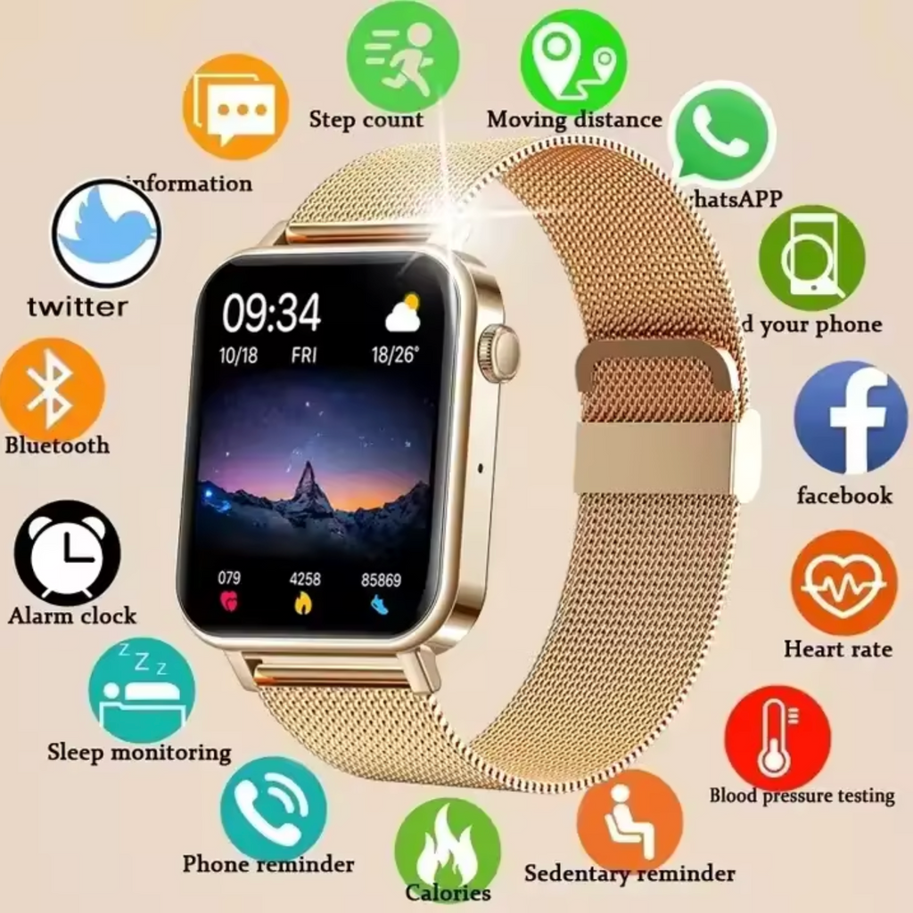 Montre Intelligente Sophistiquée pour Femmes pour Fitness et Connectivité