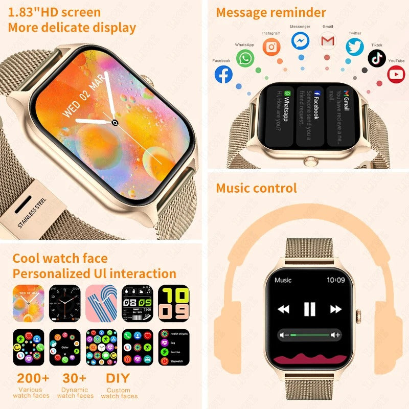 Montre Intelligente Sophistiquée pour Femmes pour Fitness et Connectivité