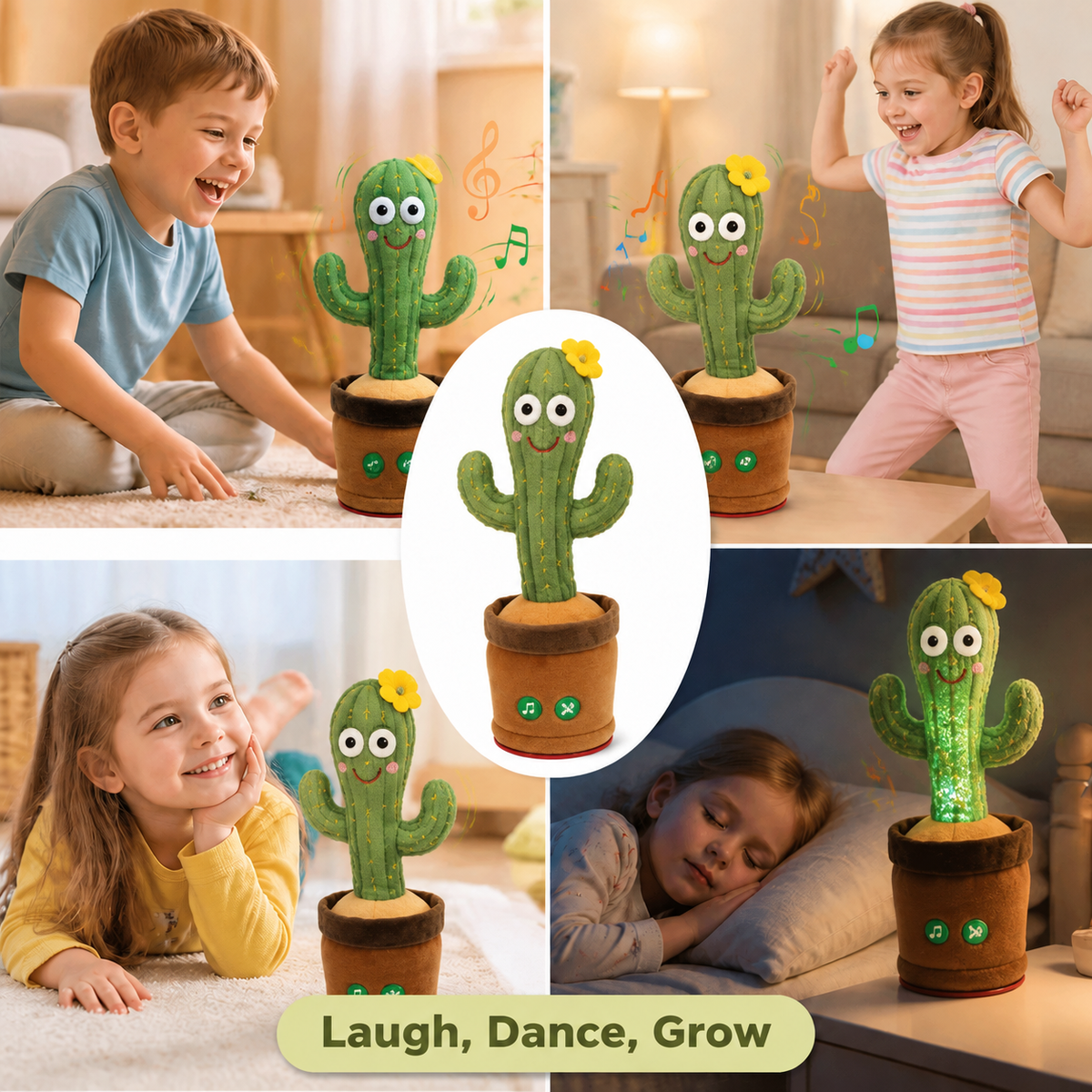 CheerfulCactus™ — Éveillez des éclats de rire sans fin et stimulez l'imagination la plus folle de votre enfant