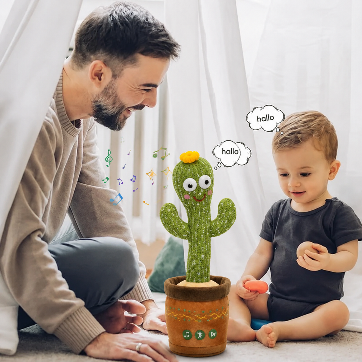 CheerfulCactus™ — Éveillez des éclats de rire sans fin et stimulez l'imagination la plus folle de votre enfant