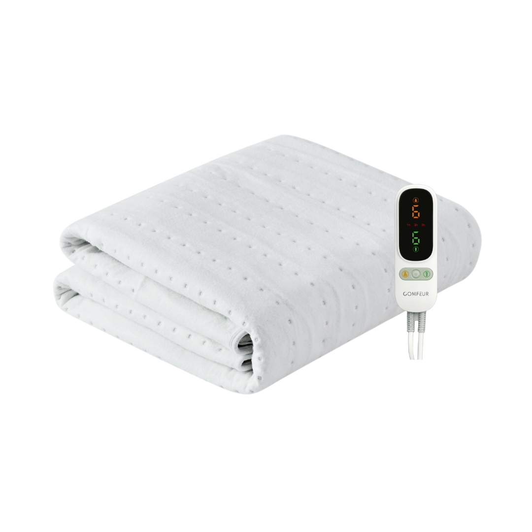 Couverture Électrique 190 x 90 cm – Avec Zone de Chaleur pour les Pieds