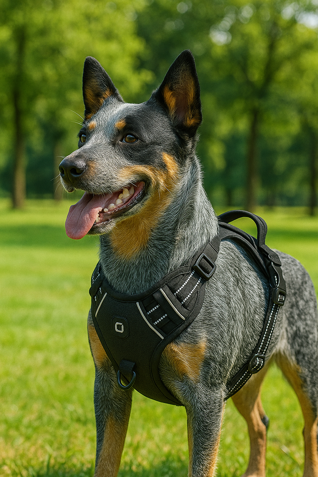 Contrôle de Confort | Harnais pour Chien Anti-Tirage avec Poignée et Rembourrage Doux | Ajustement Réglable pour un Confort Optimal