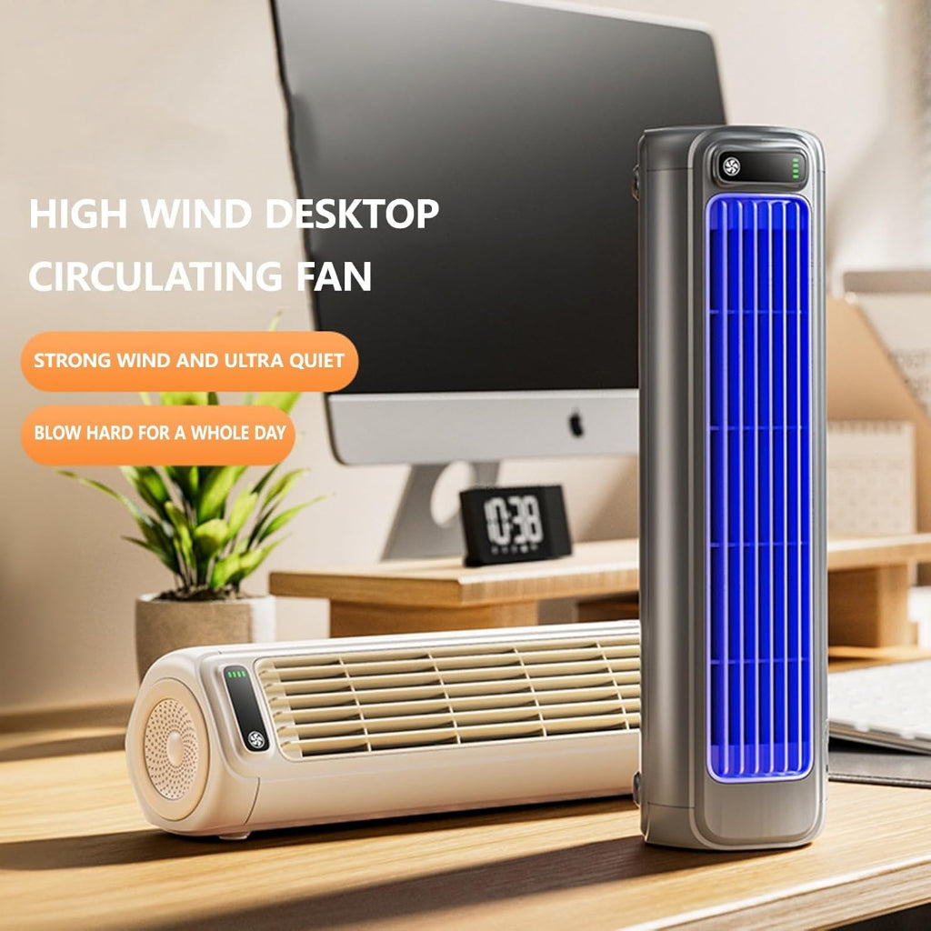 Climatiseur Portable Compact Sans Lame avec Refroidissement Évaporaif | Ventilateur Personnel Silencieux pour la Maison et les Voyages