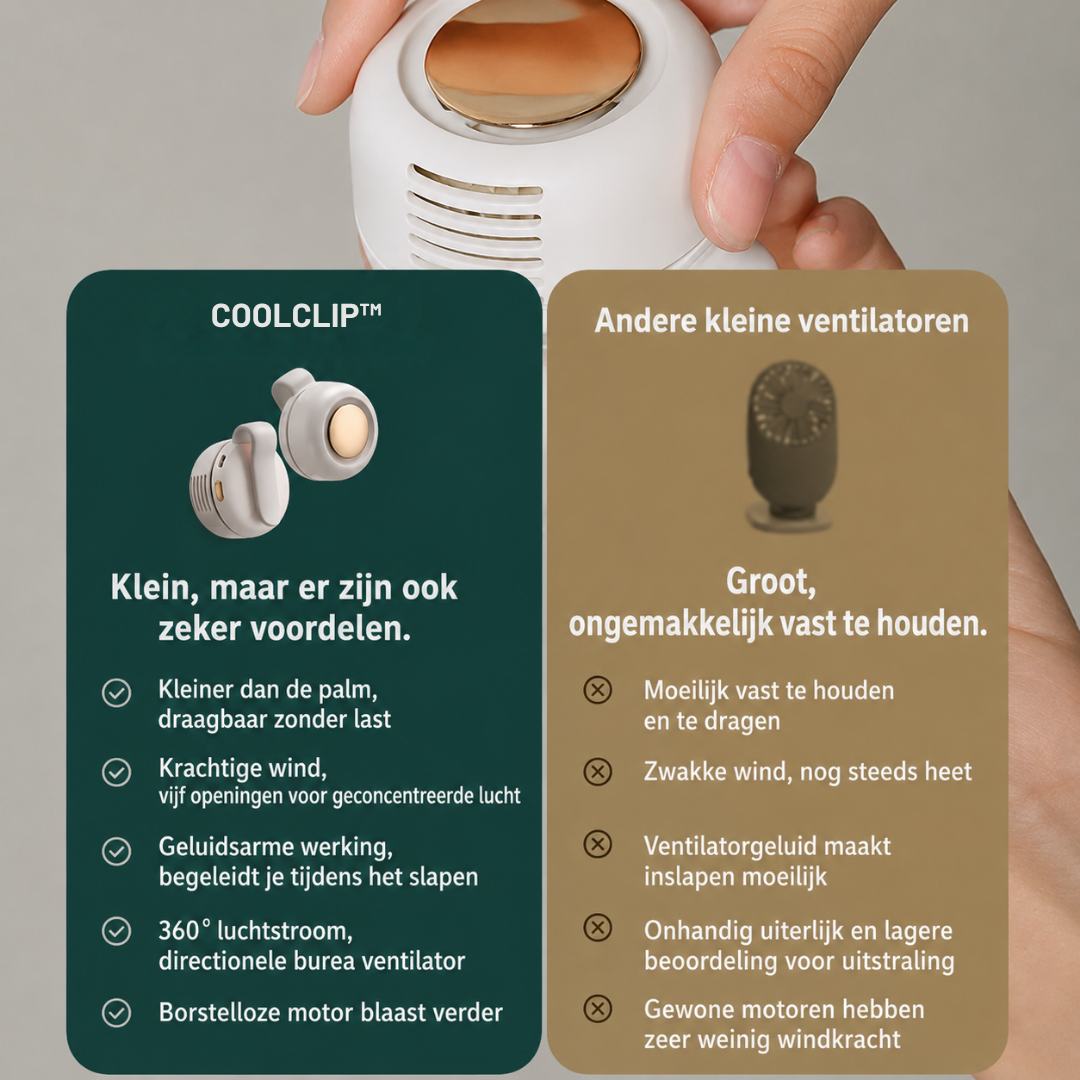CoolClip™ – Ventilateur Portable avec Clip