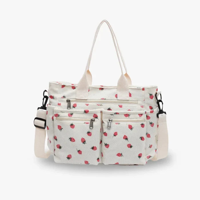 Sac à bandoulière Norélia - Sac en velours côtelé vintage