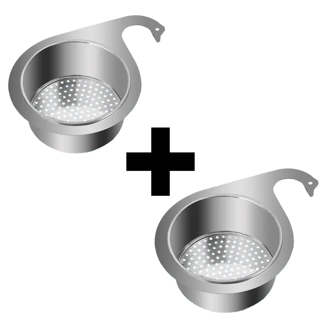 Globetrek° Écumoire à Lavabo 1+1 GRATUIT : Filtre en Acier Inoxydable Style Cygne