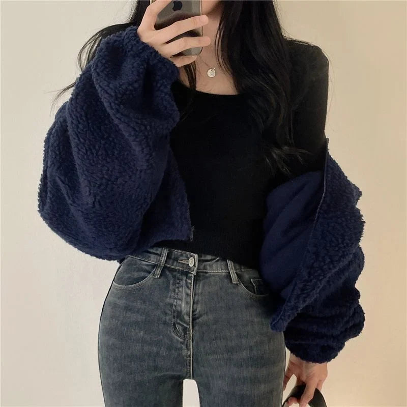 Gilet Fleece Oversized pour Femmes – Gilet Doux et Chaud avec Poches Avant