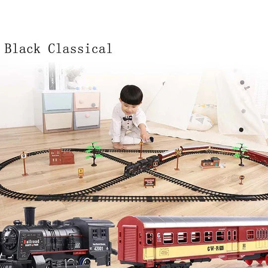 Collection Ultime de Trains HO en 39 Pièces avec Fumée et Lumières Réelles