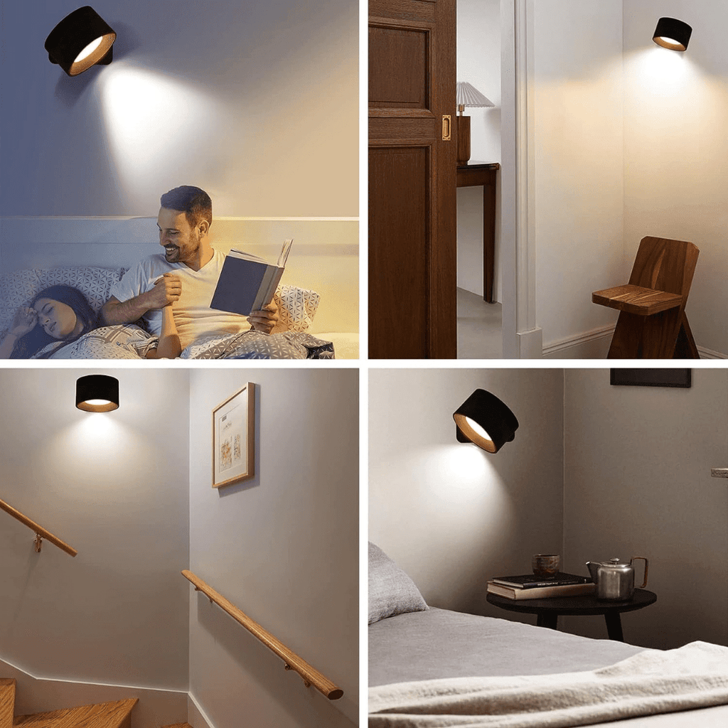 Lampe Murale Sans Fil – Éclairage LED Rechargeable et Ajustable à 360°