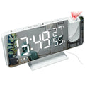 Réveil Radio FM avec Projection LED et Port de Charge USB