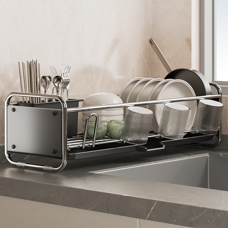 Râtelier à vaisselle compact – Organisateur de cuisine efficace