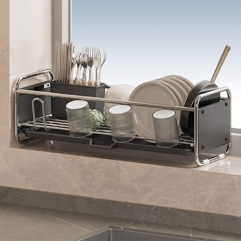 Râtelier à vaisselle compact – Organisateur de cuisine efficace